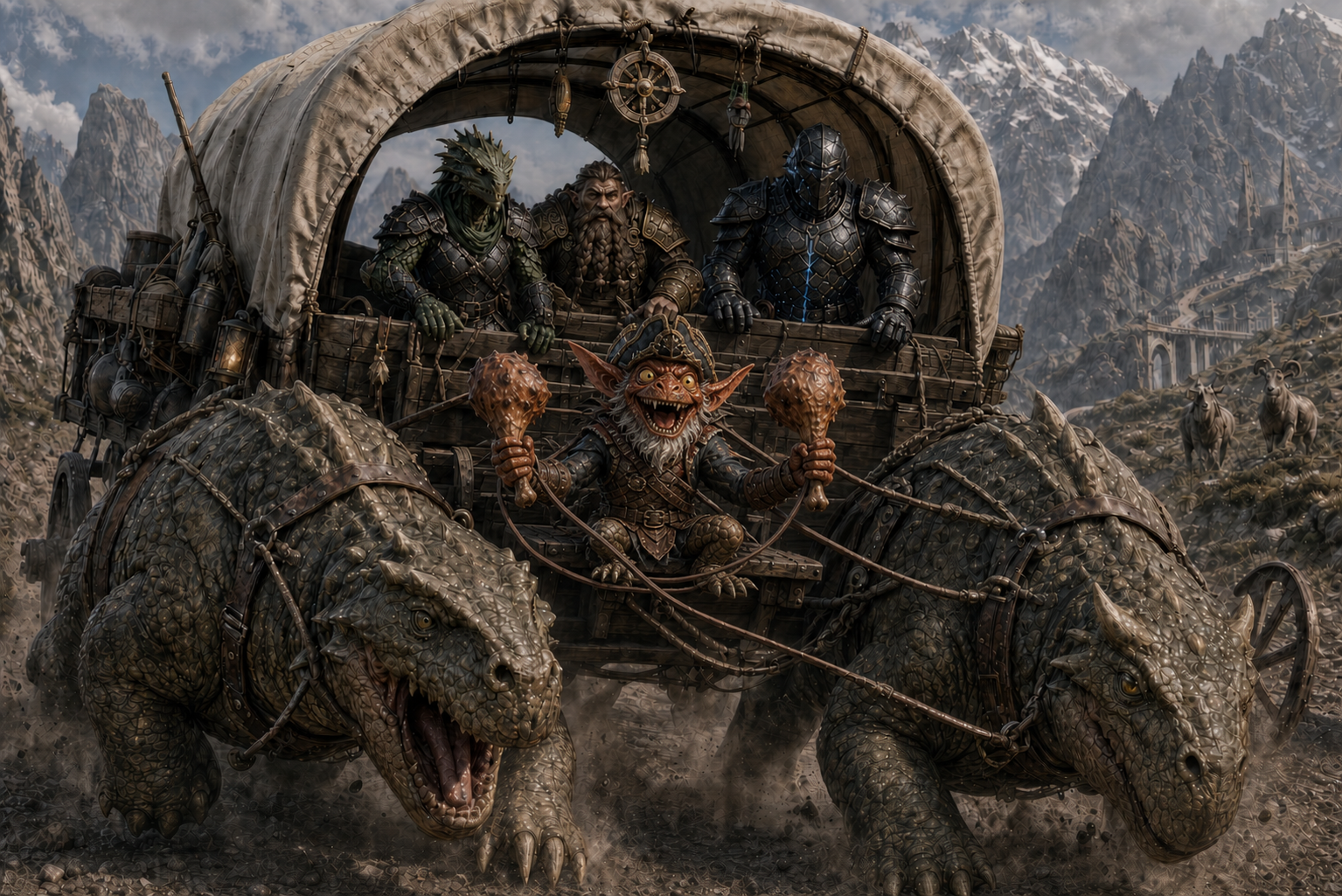 Colonel Bilgewater's meat-powered road adventure