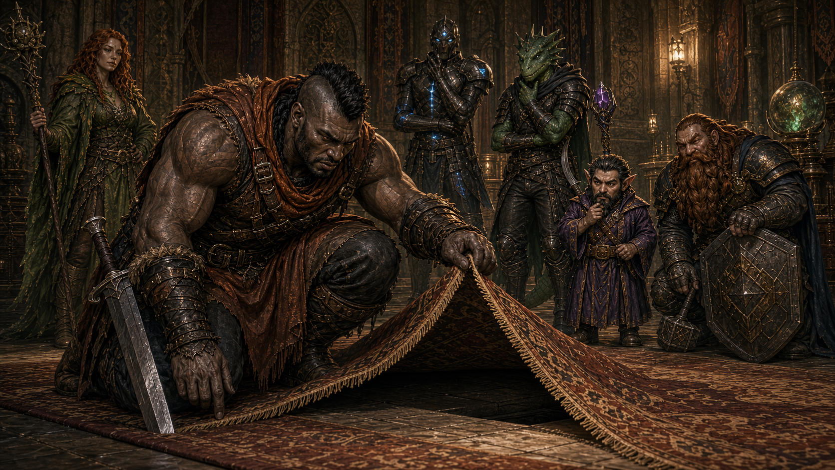Dirk checking under the rug