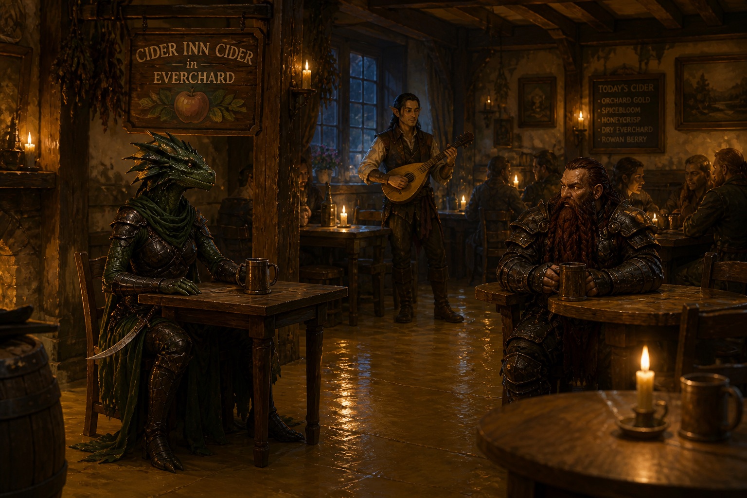 Eliana and Invar at the Cider Inn Cider