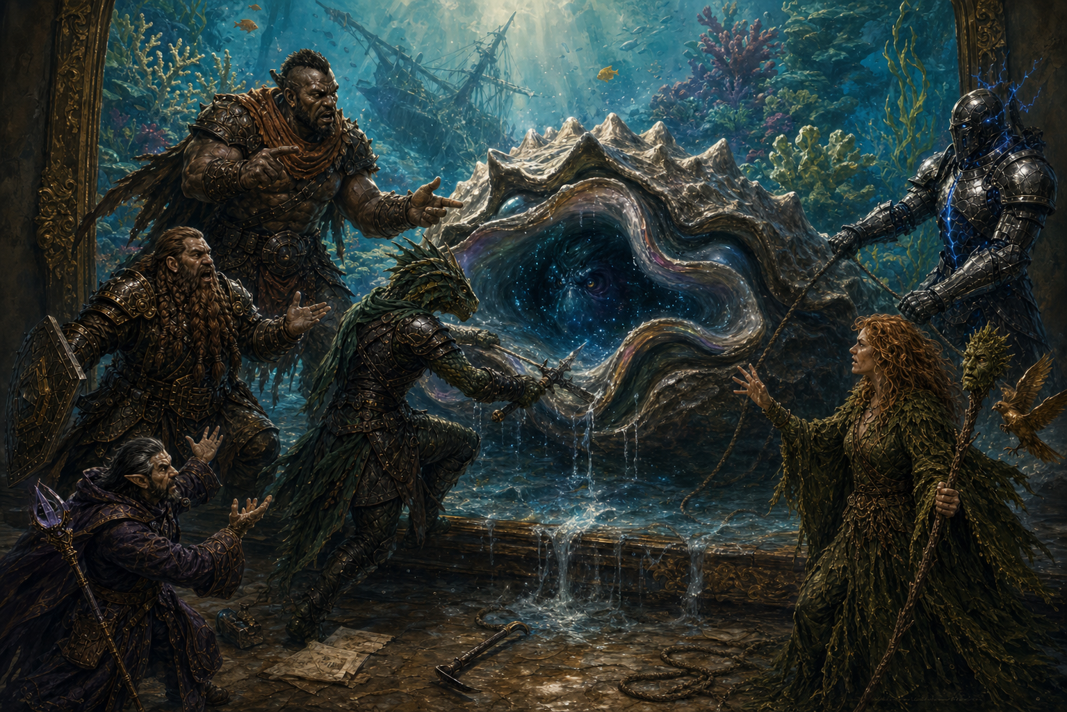 The party arguing with the giant clam