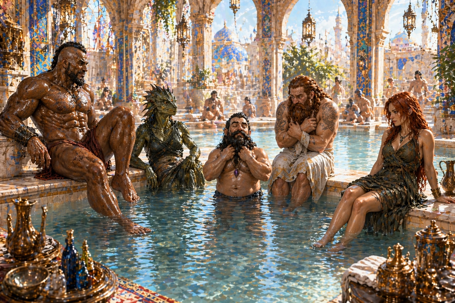 The party bath in Dunnensend